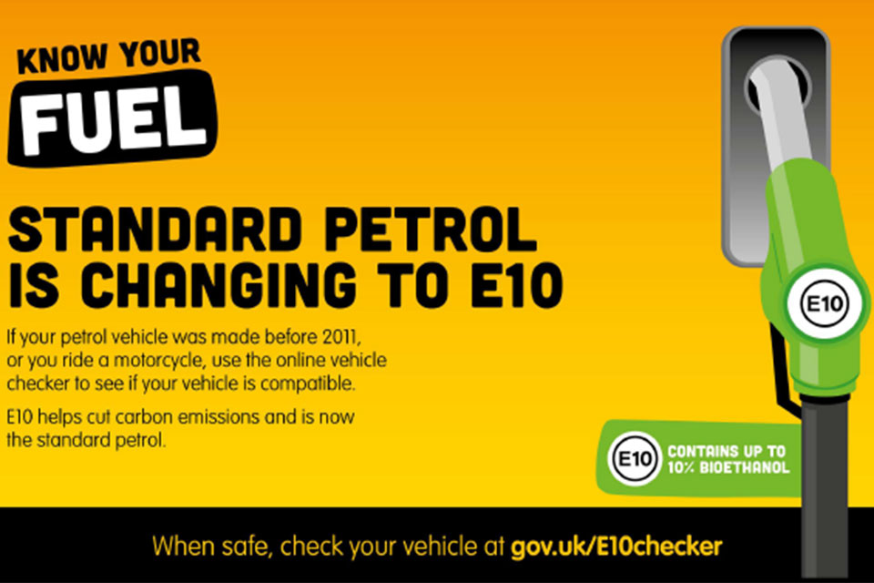 Government guidance on E10 Petrol